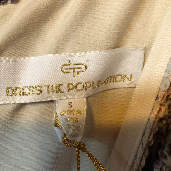 Dress the population charlie python snake sequin print jumpsuit FINAL PRICE - Picture 5 of 7